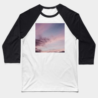 Purple and Pink Summer Sunset Baseball T-Shirt